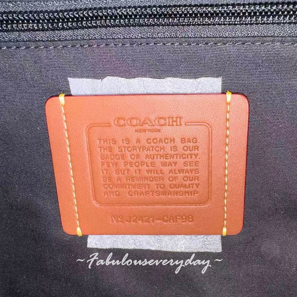 COACH MEN'S Signature Camo League Flap Backpack In Signature Camo CAF98 NWT - Picture 5 of 8